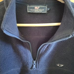 Vineyard Vines 1/4 zip navy blue fleece